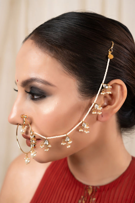Nidhi Kundan Embellished Nosepin 