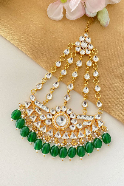 Kundan Embellished Chaand Passa 
