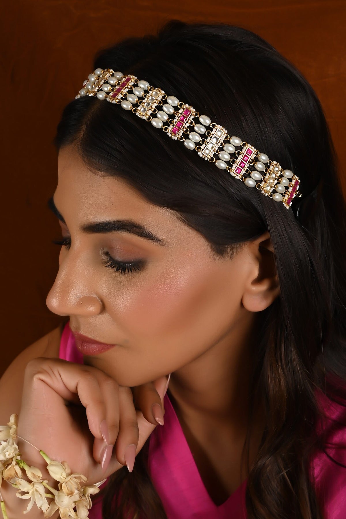 Kundan & Stone Embellished Sheeshphool 