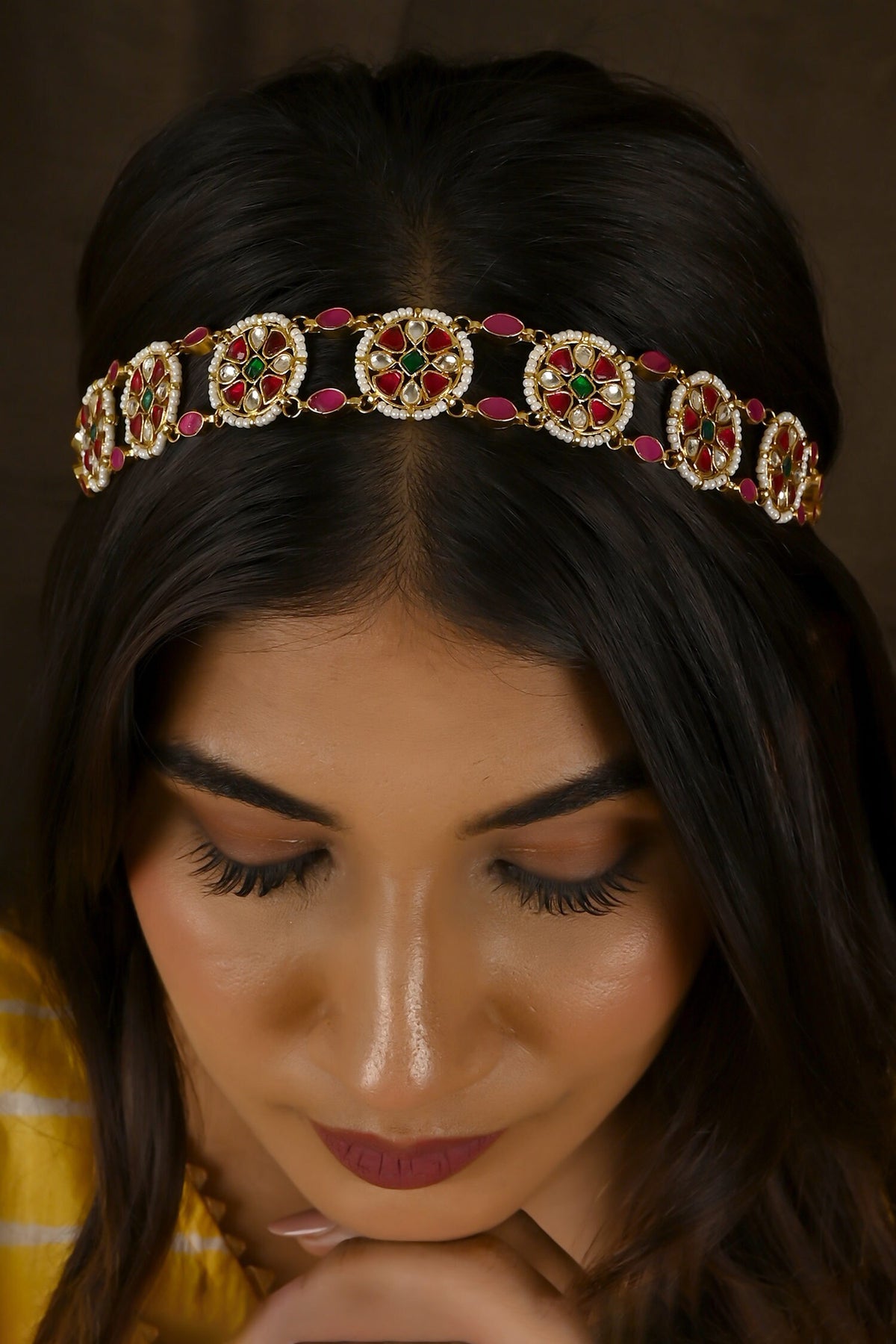Stone Embellished Sheeshphool 