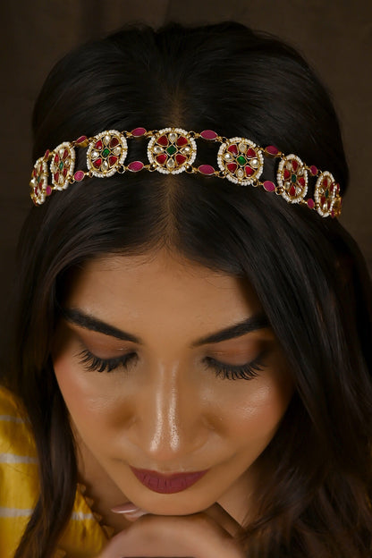 Stone Embellished Sheeshphool 