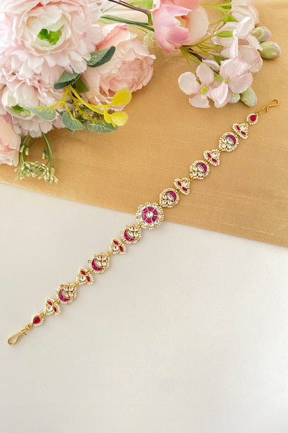 Stone & Kundan Embellished Sheeshphool 
