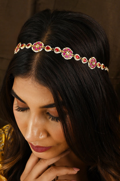 Kundan & Stone Embellished Sheeshphool 