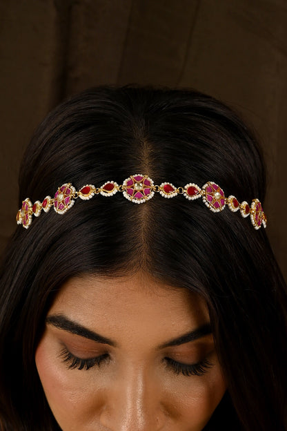 Kundan & Stone Embellished Sheeshphool 