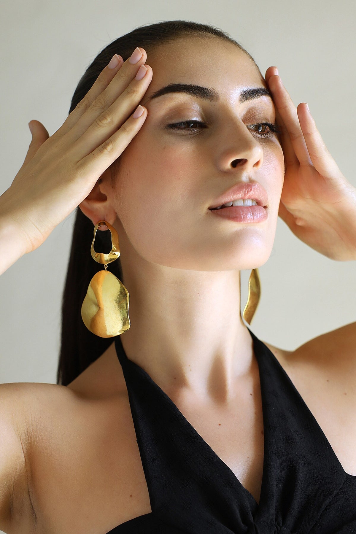 Sol Abstract Shaped Dangler Earrings 