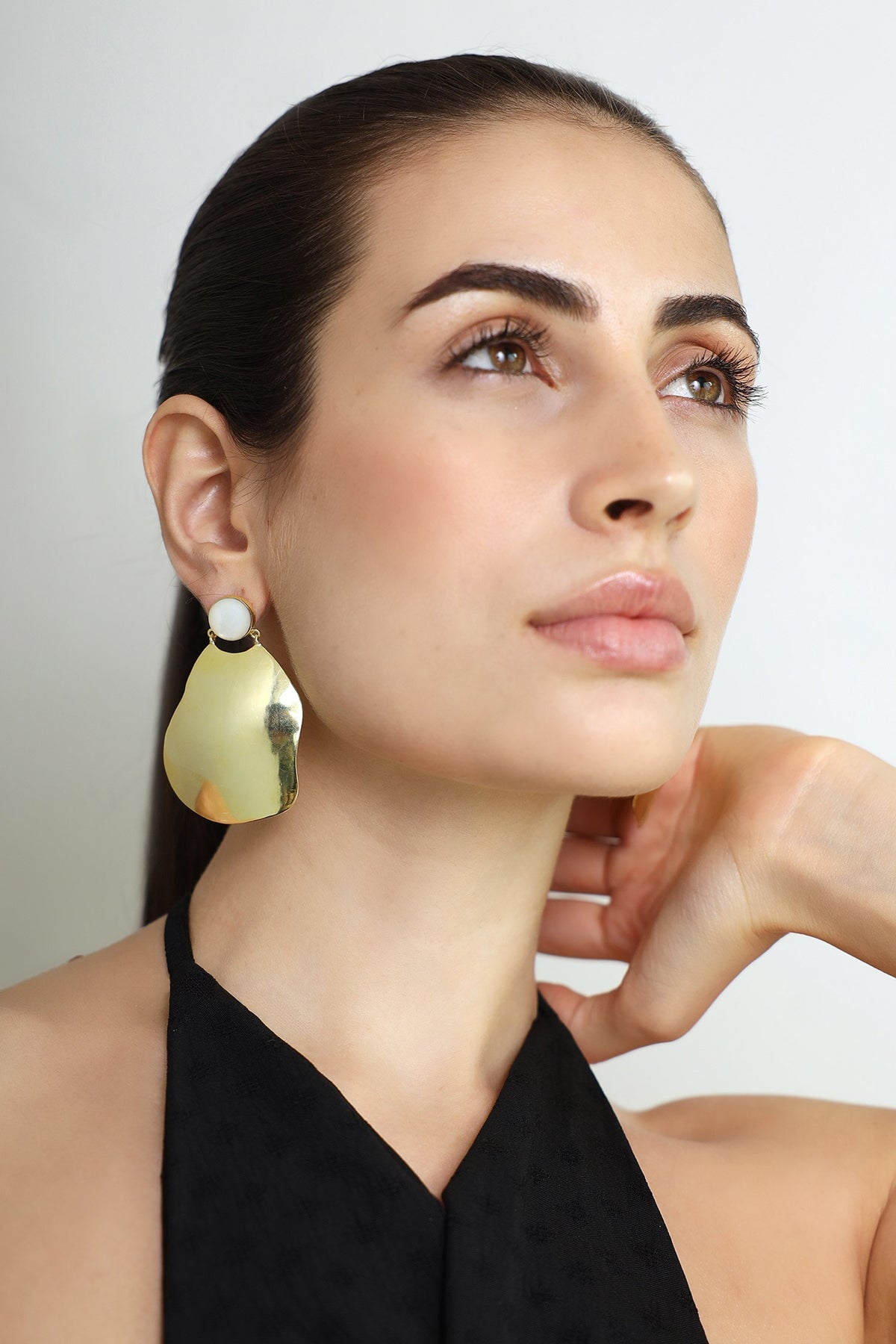 Dew Drop Pearl Top Earrings 
