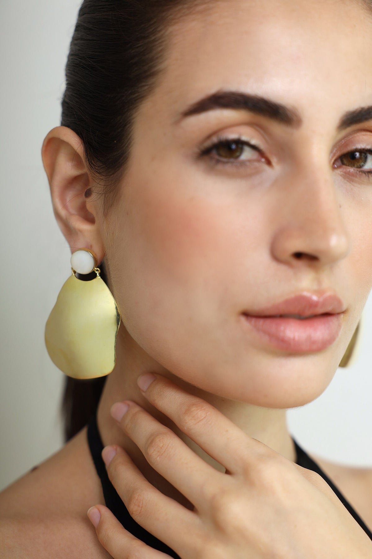 Dew Drop Pearl Top Earrings 
