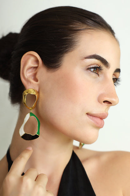 Embrace Color Block Earrings 