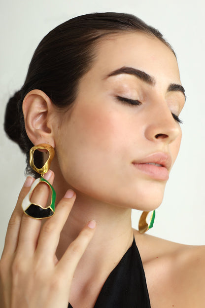 Embrace Color Block Earrings 
