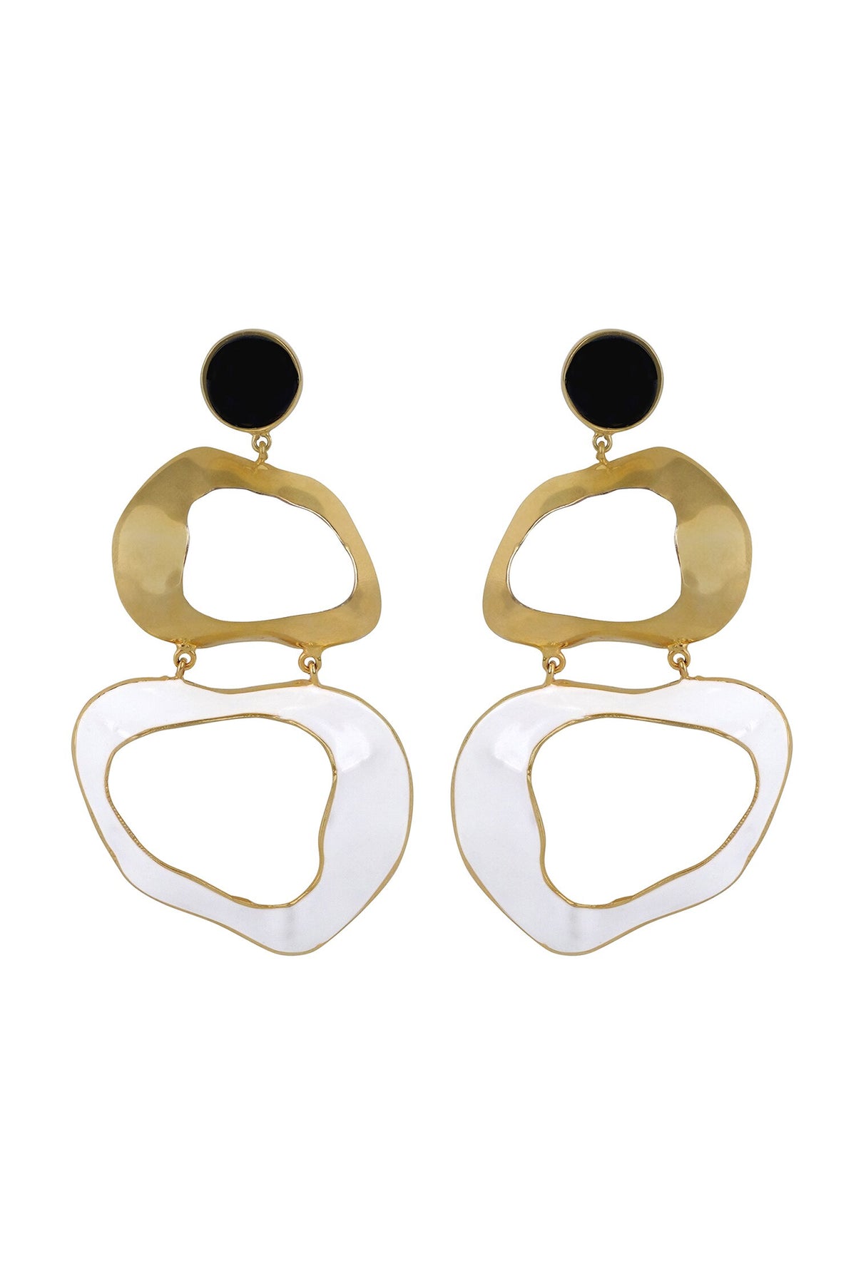 Drift Enameled Earrings 