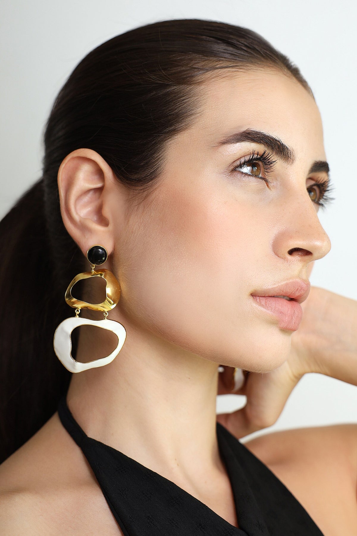 Drift Enameled Earrings 