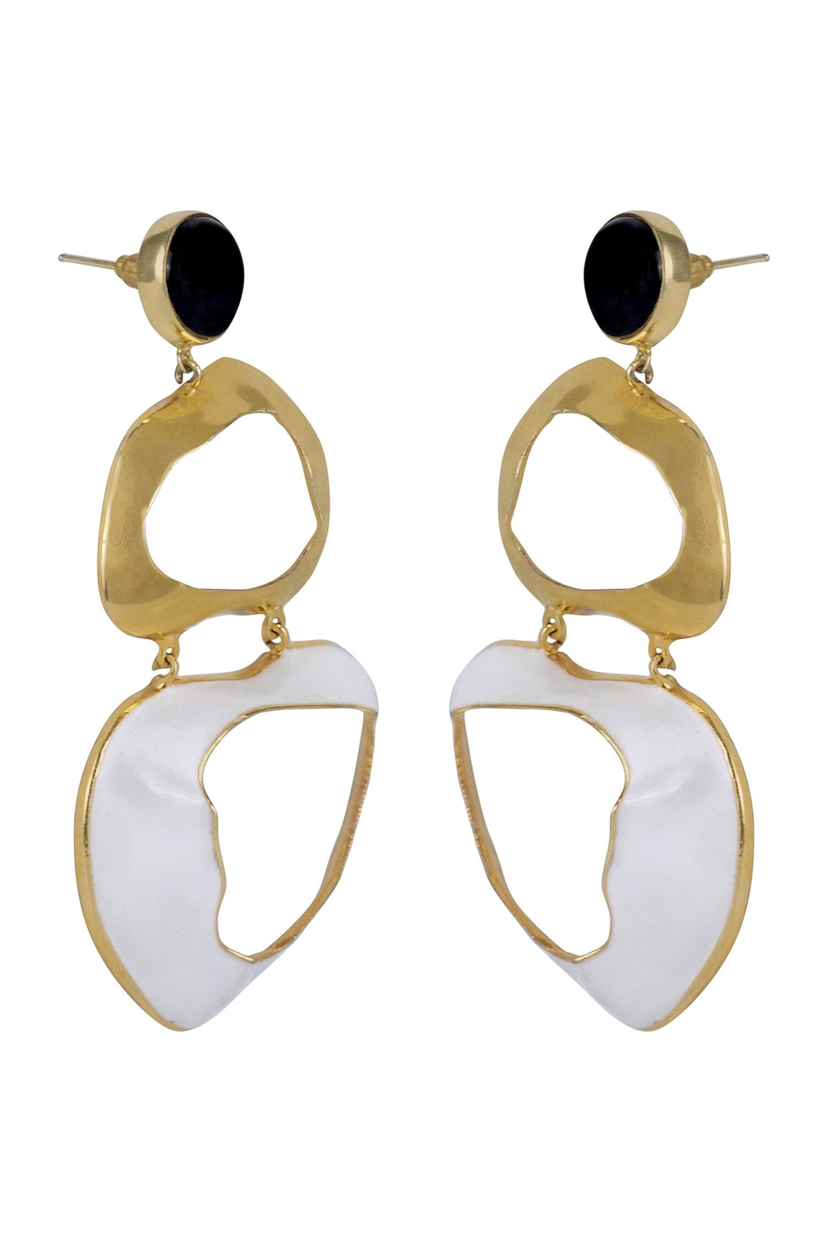 Drift Enameled Earrings 
