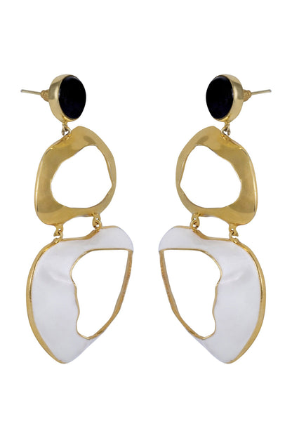 Drift Enameled Earrings 