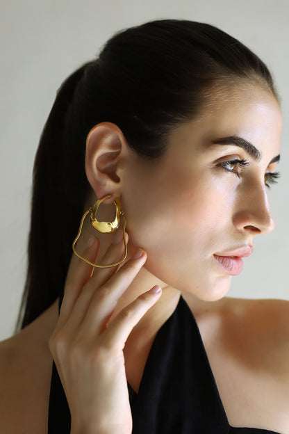 Serene Irregular Shaped Hoops 