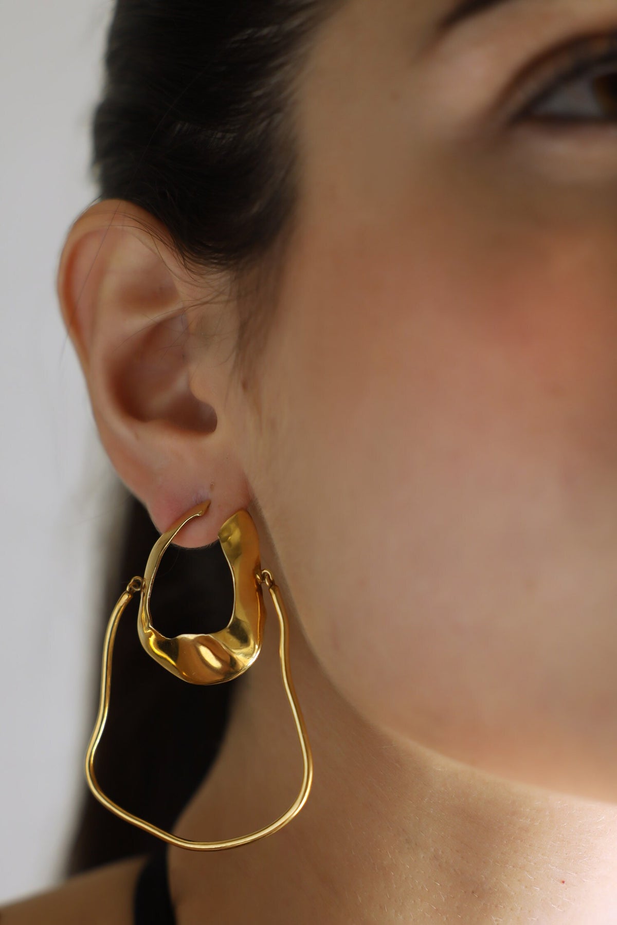Serene Irregular Shaped Hoops 