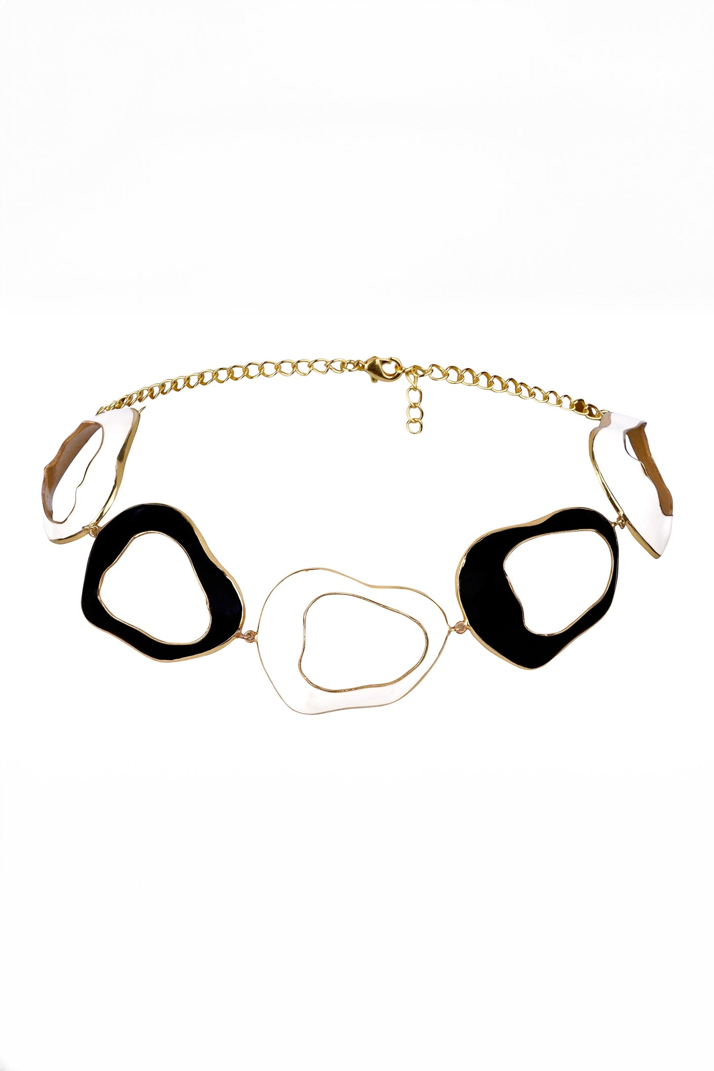 Tidal Abstract Motif Necklace 