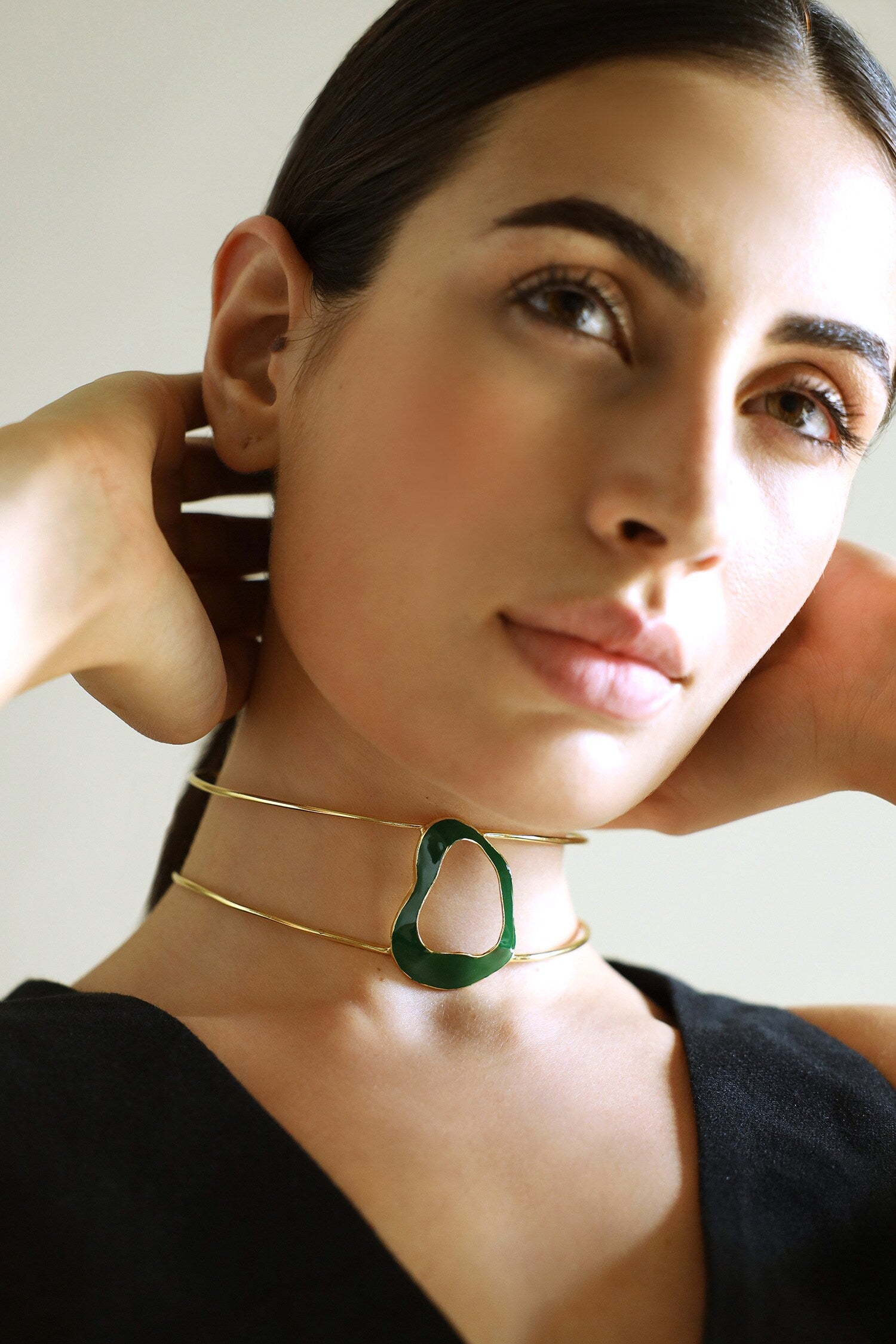 Abyssal Abstract Enameled Choker 