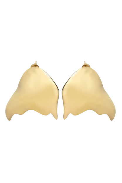 Ripple Shaped Abstract Earrings 