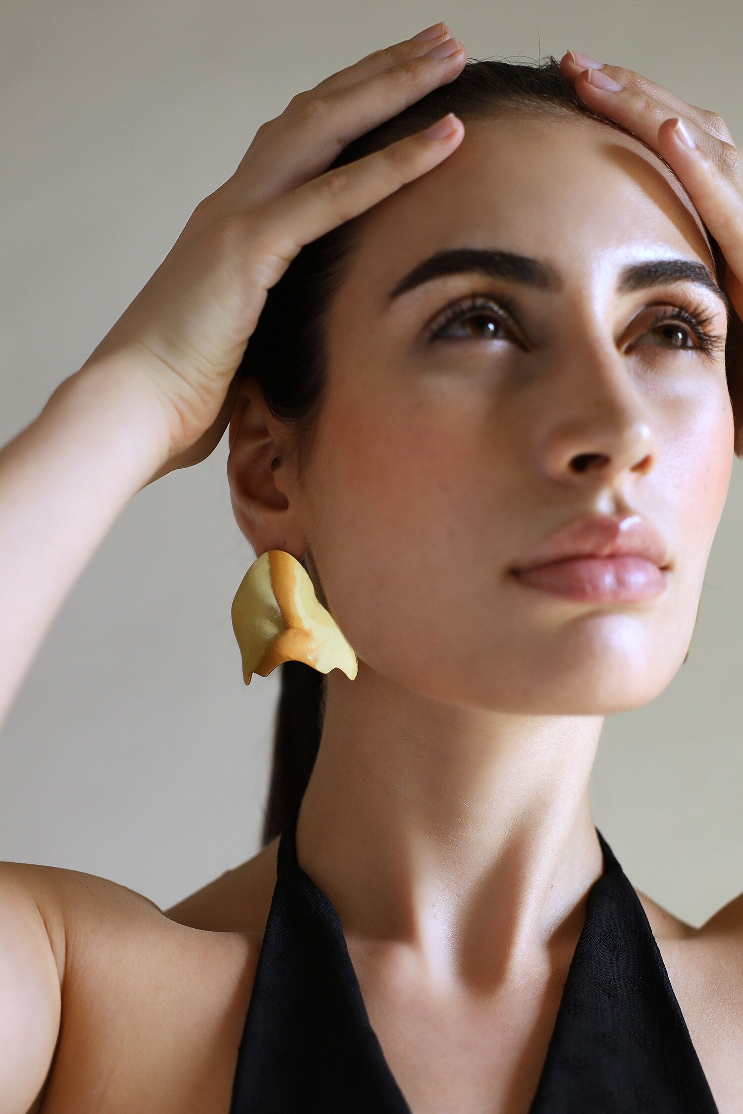 Ripple Shaped Abstract Earrings 