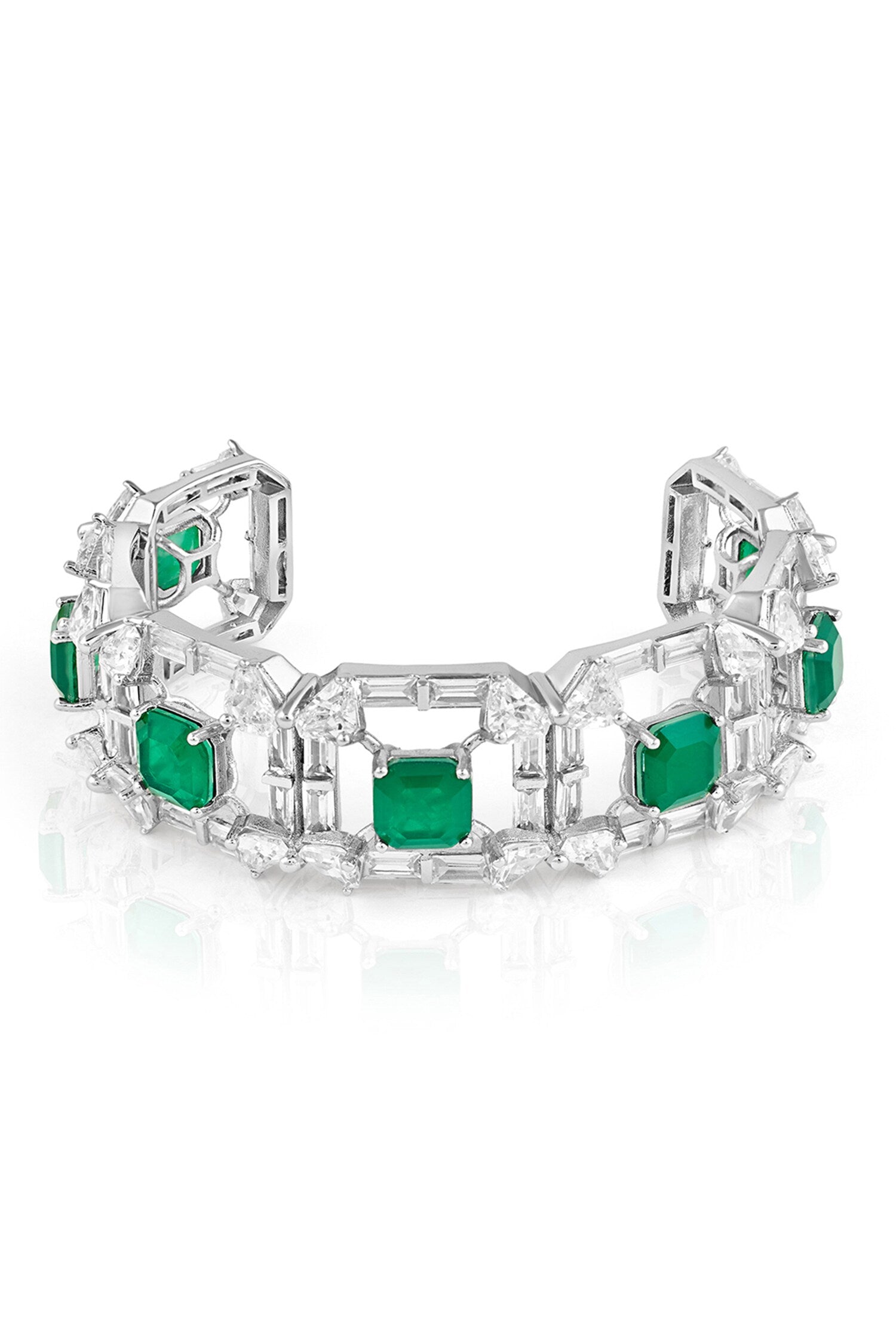 CZ Diamond Studded Halo Bracelet 
