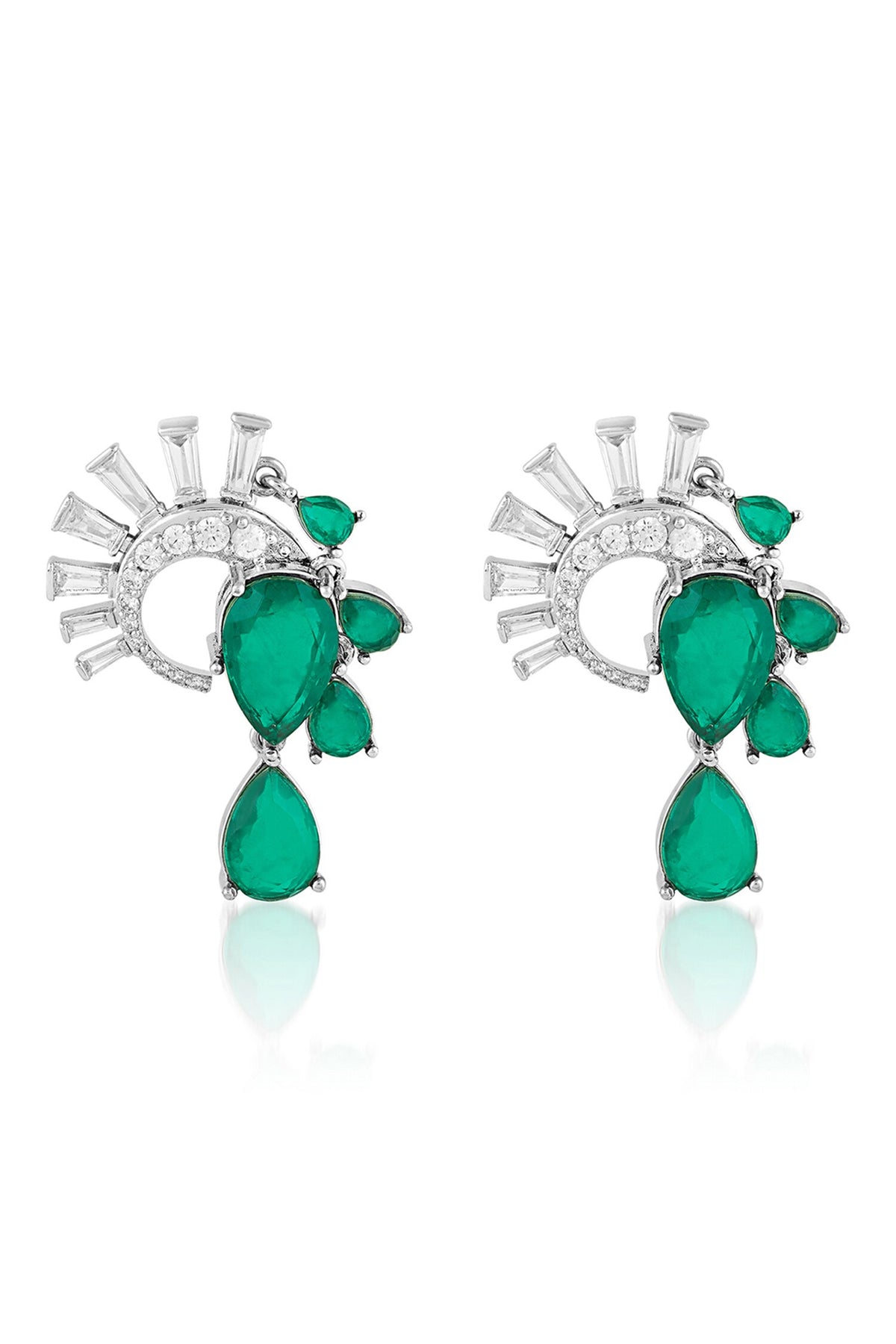 Mor Emerald Statement Studs 