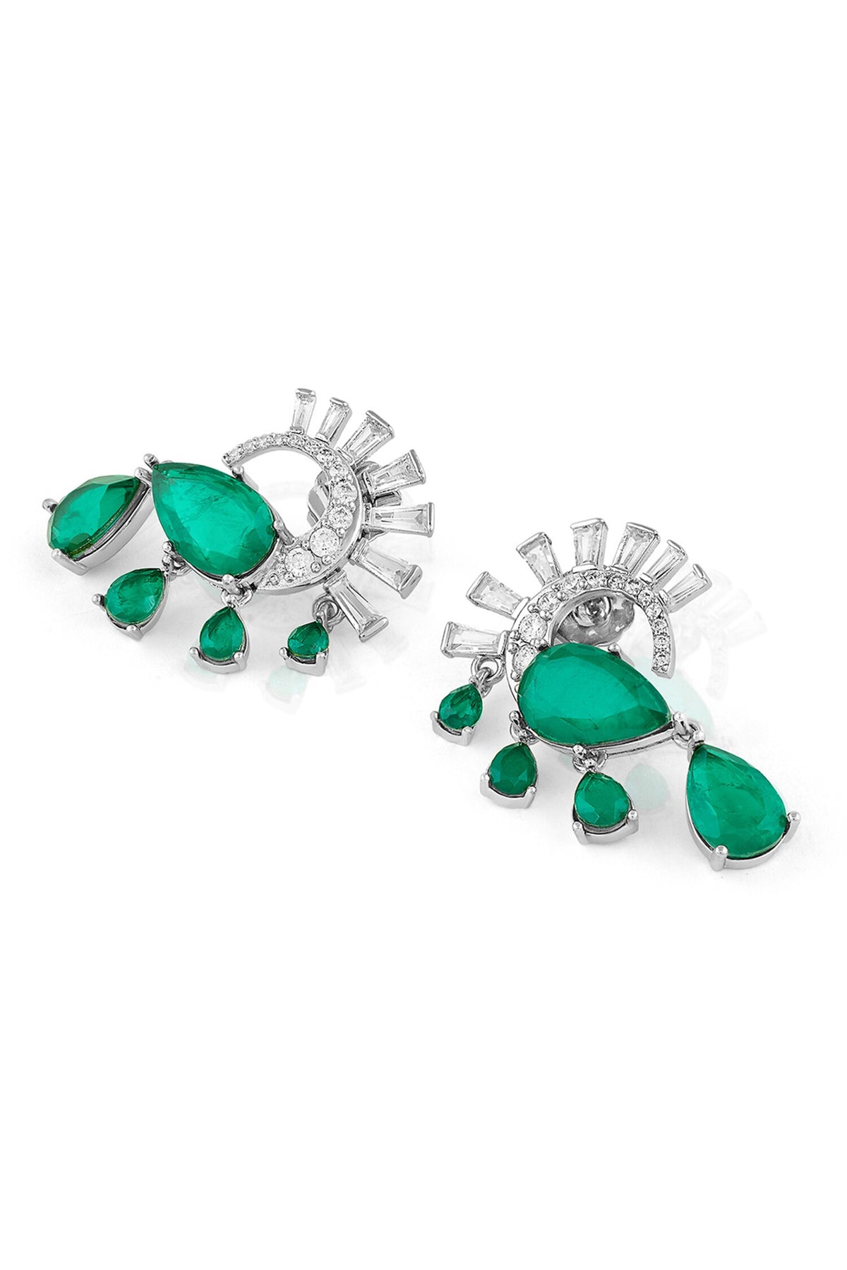 Mor Emerald Statement Studs 