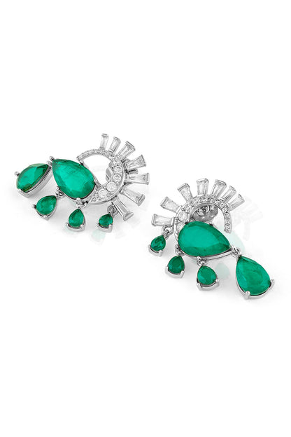 Mor Emerald Statement Studs 