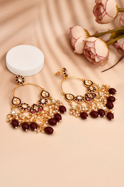 Mughal Carved Earrings 