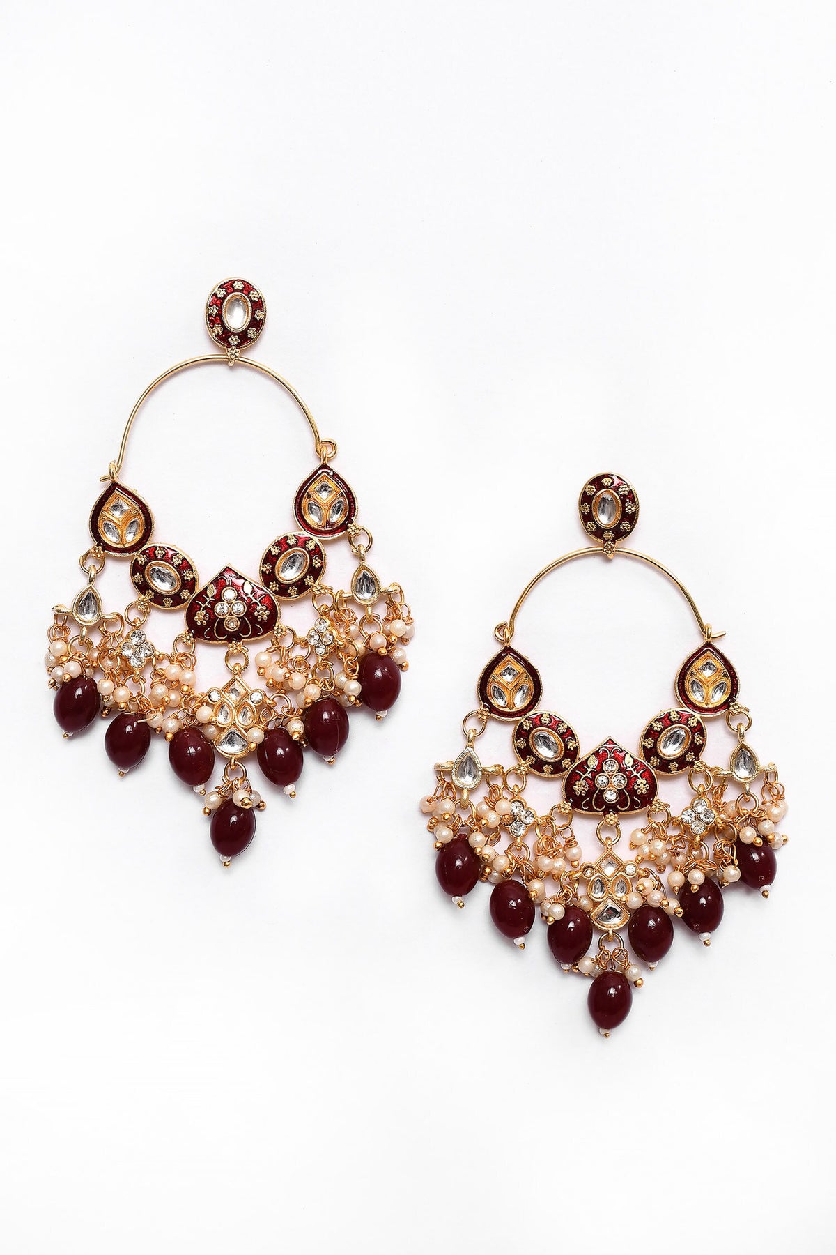 Mughal Carved Earrings 