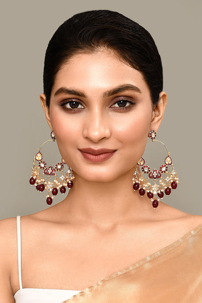 Mughal Carved Earrings 