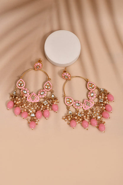 Tear Drop Carved Earrings 