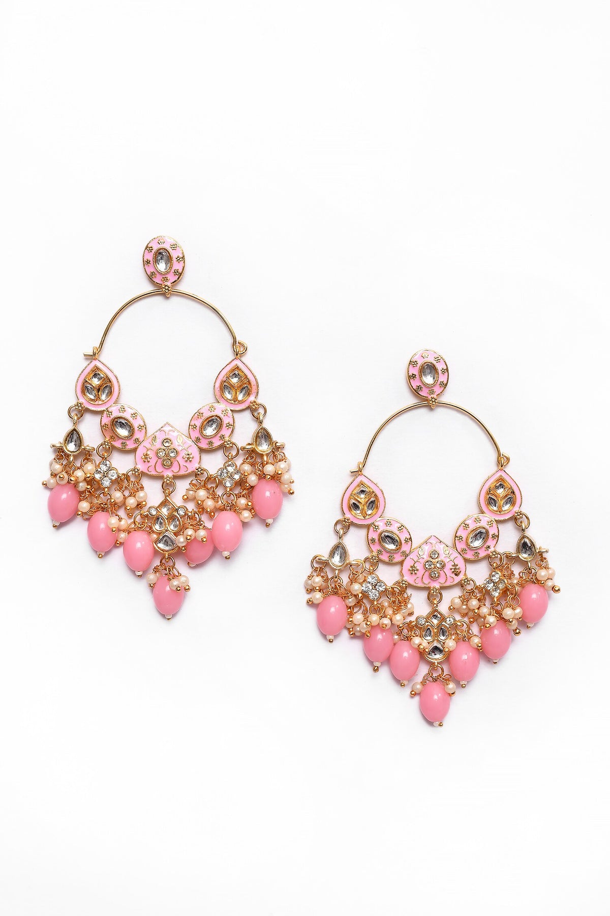 Tear Drop Carved Earrings 