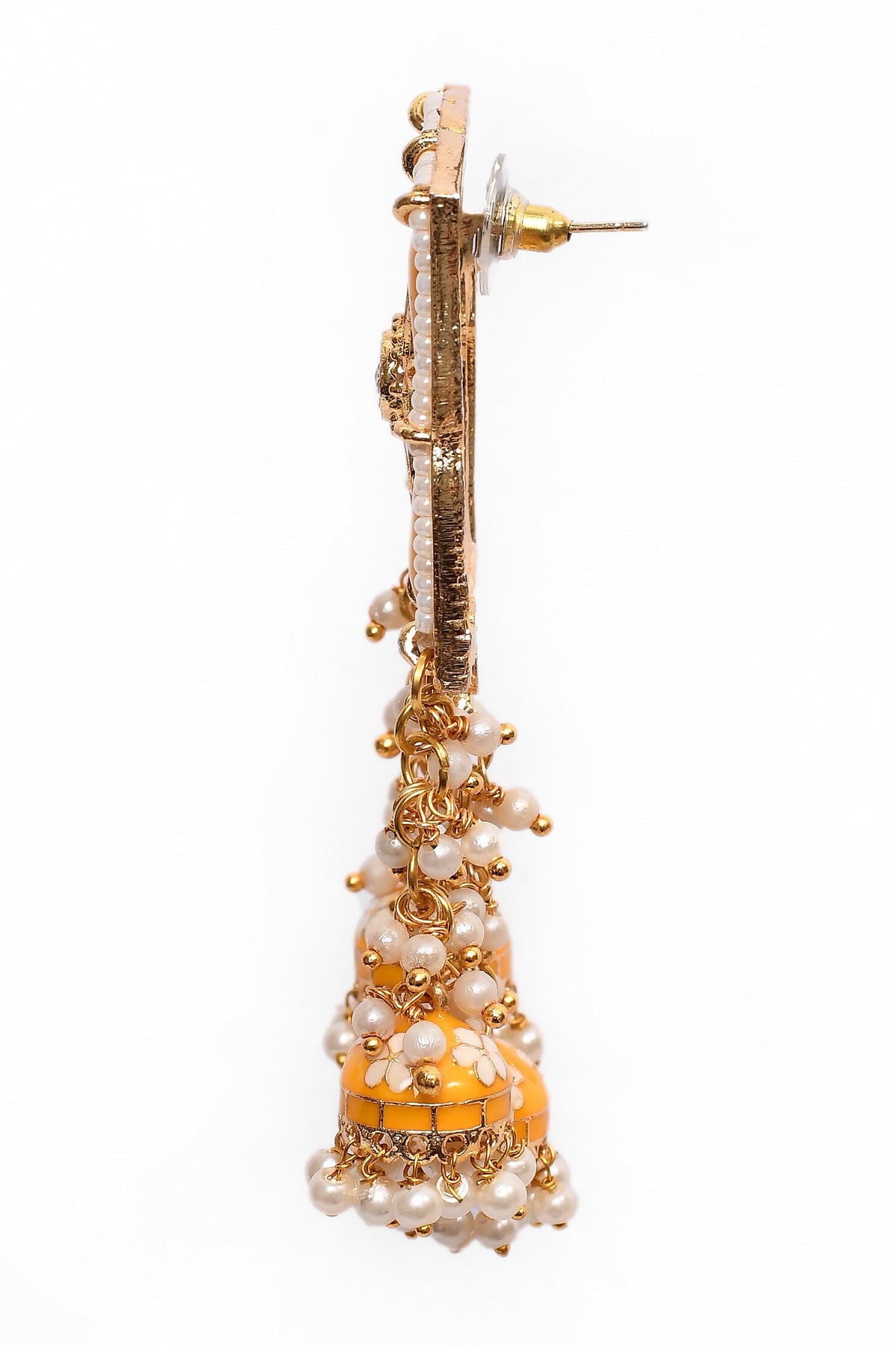 Floral Bloom Square Top Earrings 