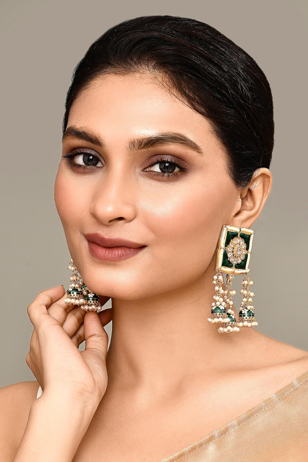 Floret Bloom Square Top Earrings 