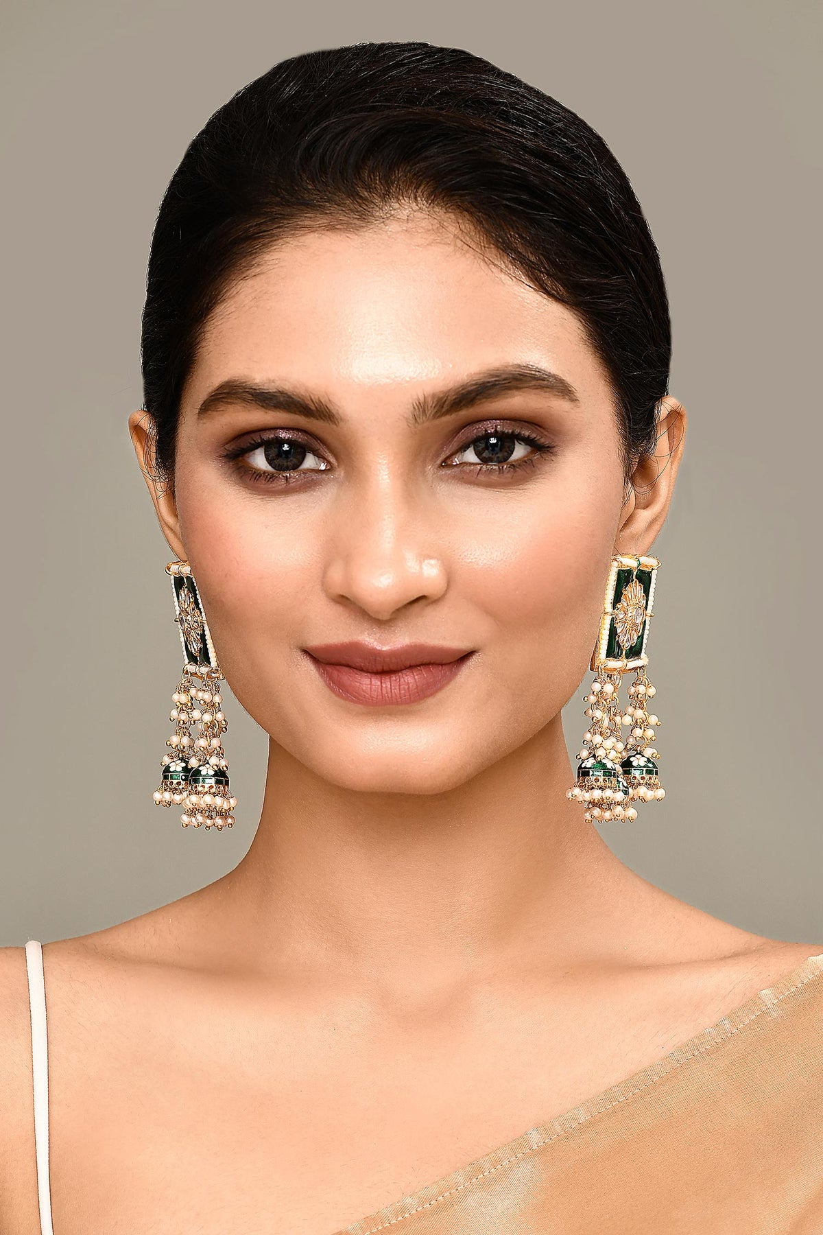 Floret Bloom Square Top Earrings 