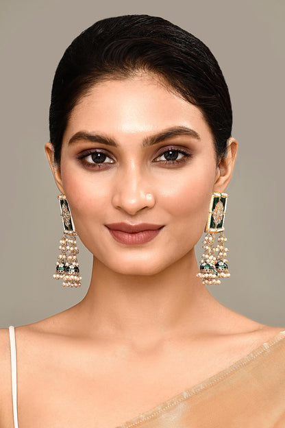 Floret Bloom Square Top Earrings 
