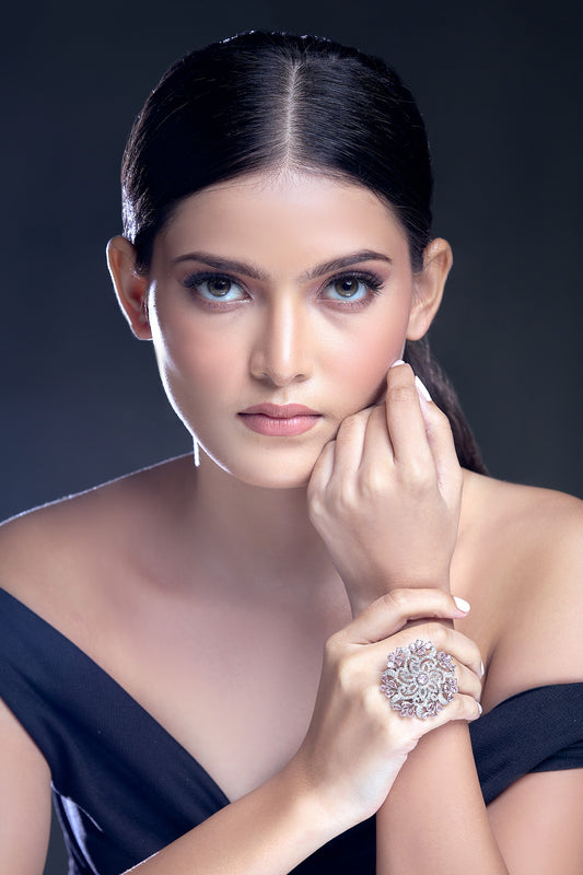 Zircon Studded Ring 