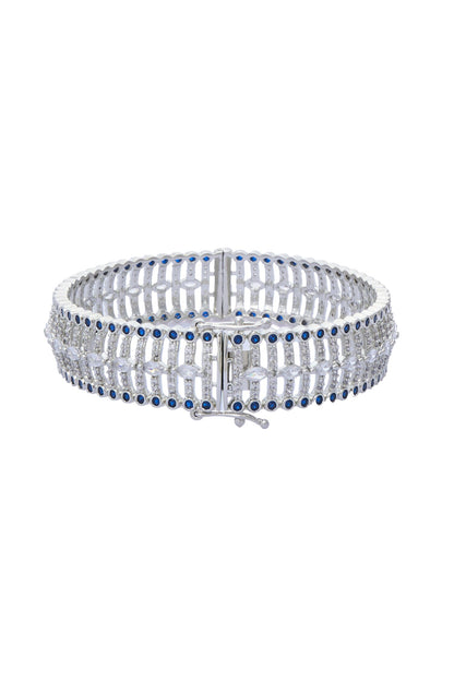 Moissanite Zircon Embellished Bangles - Set of 2 