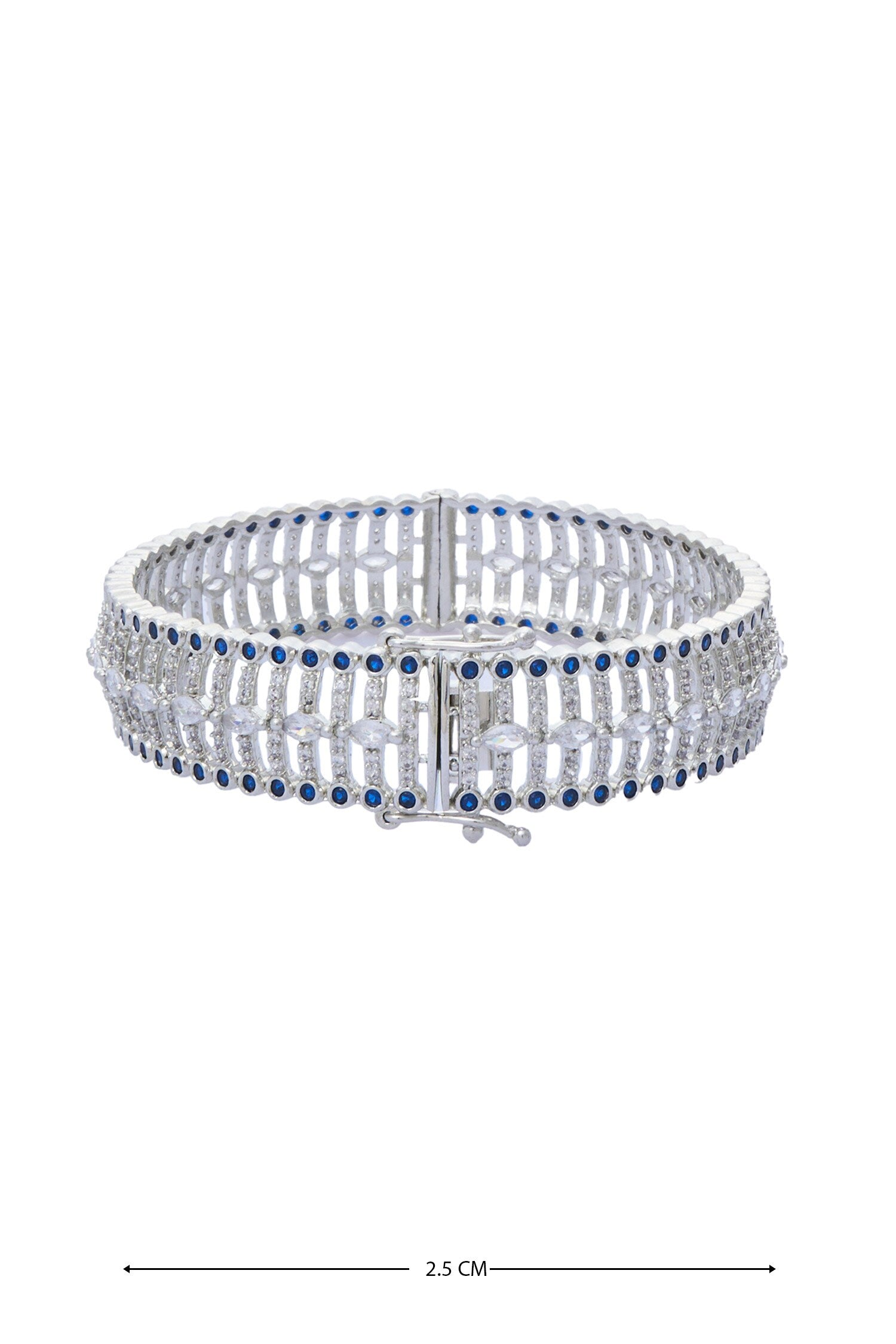 Moissanite Zircon Embellished Bangles - Set of 2 