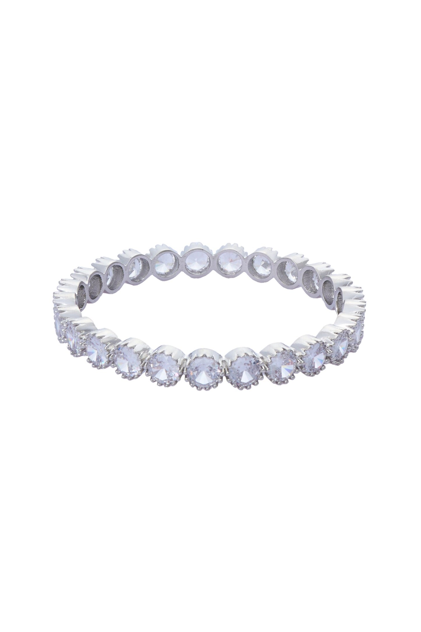 Zircon & Moissanite Studded Bangles - Set of 2 