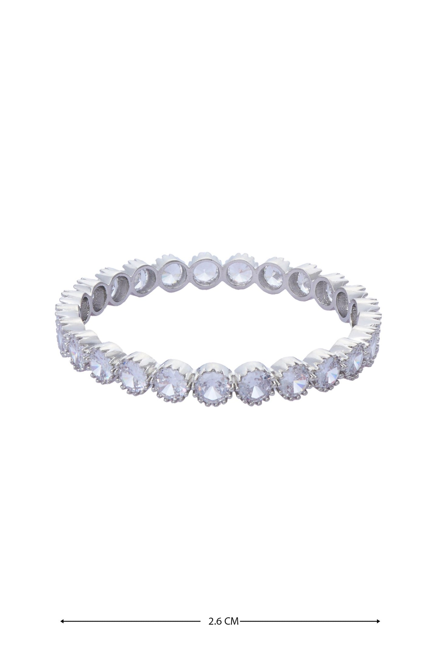 Zircon & Moissanite Studded Bangles - Set of 2 