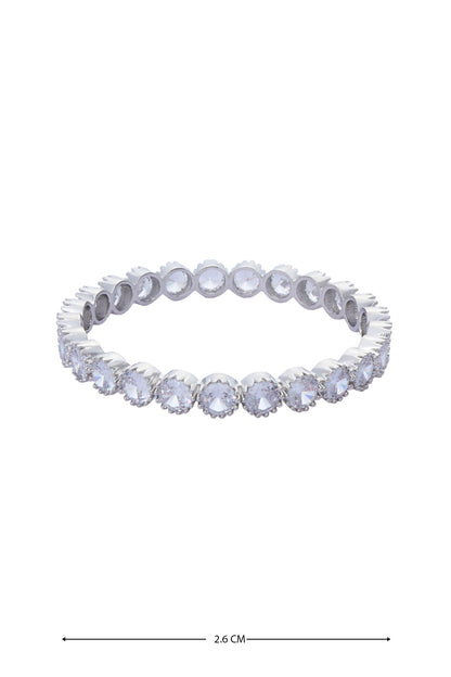 Zircon & Moissanite Studded Bangles - Set of 2 