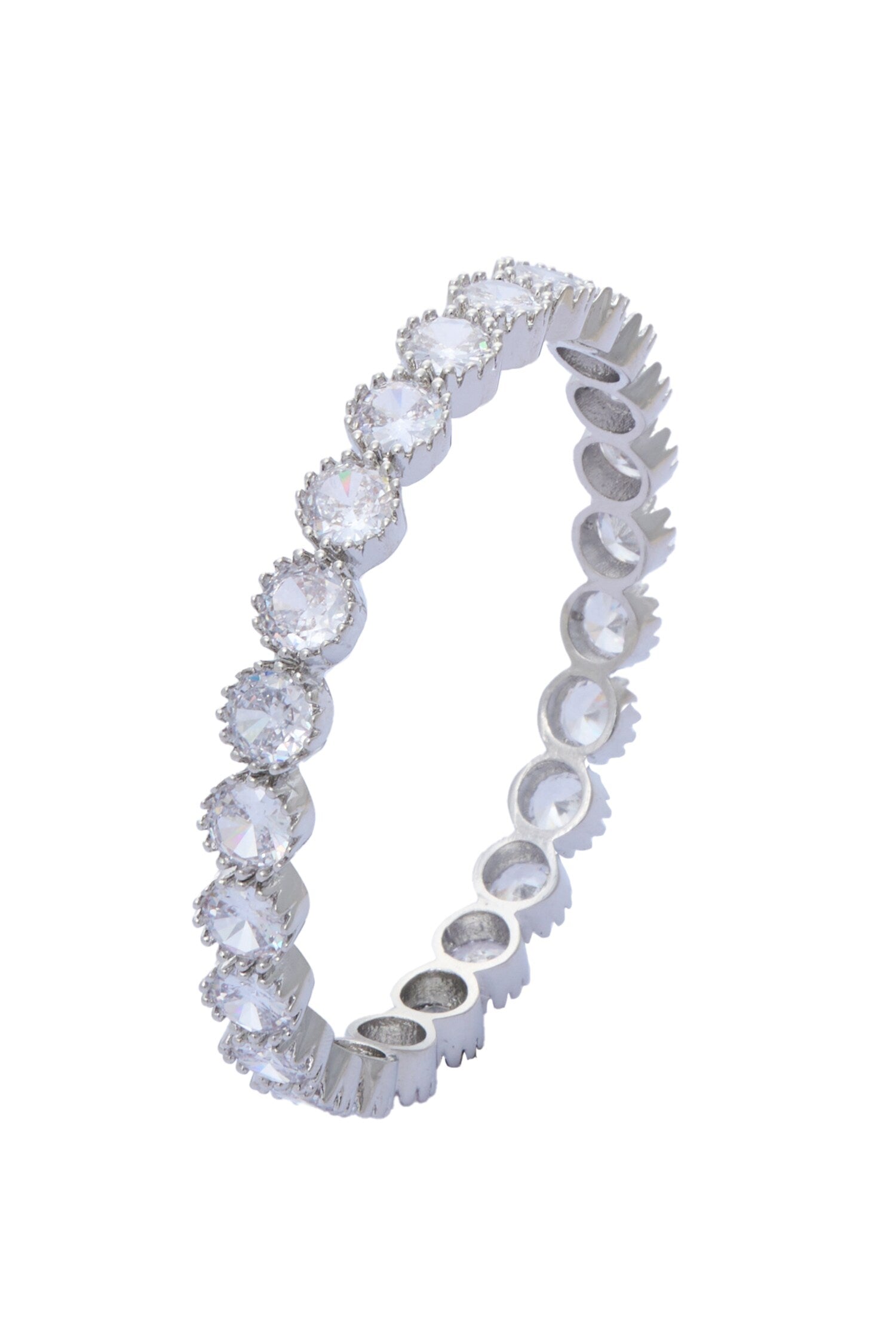 Zircon & Moissanite Studded Bangles - Set of 2 