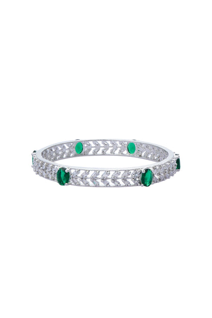 Zircon Embellished Bangles - Set of 4 