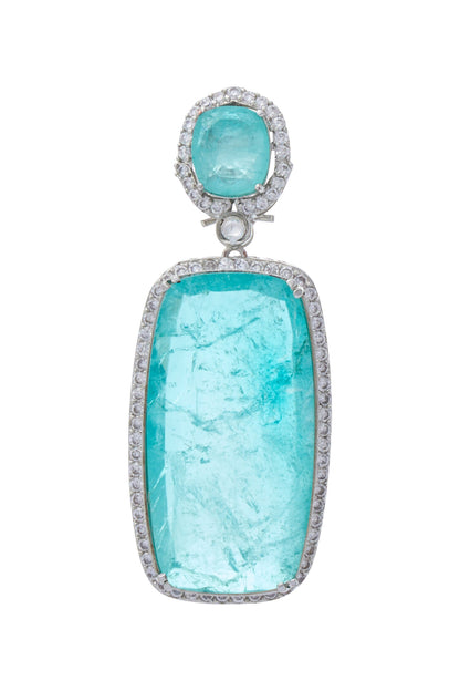 Zircon Embellished Dangler Earrings 