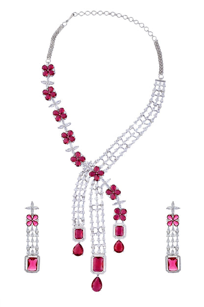 Floret Embellished Necklace Set 