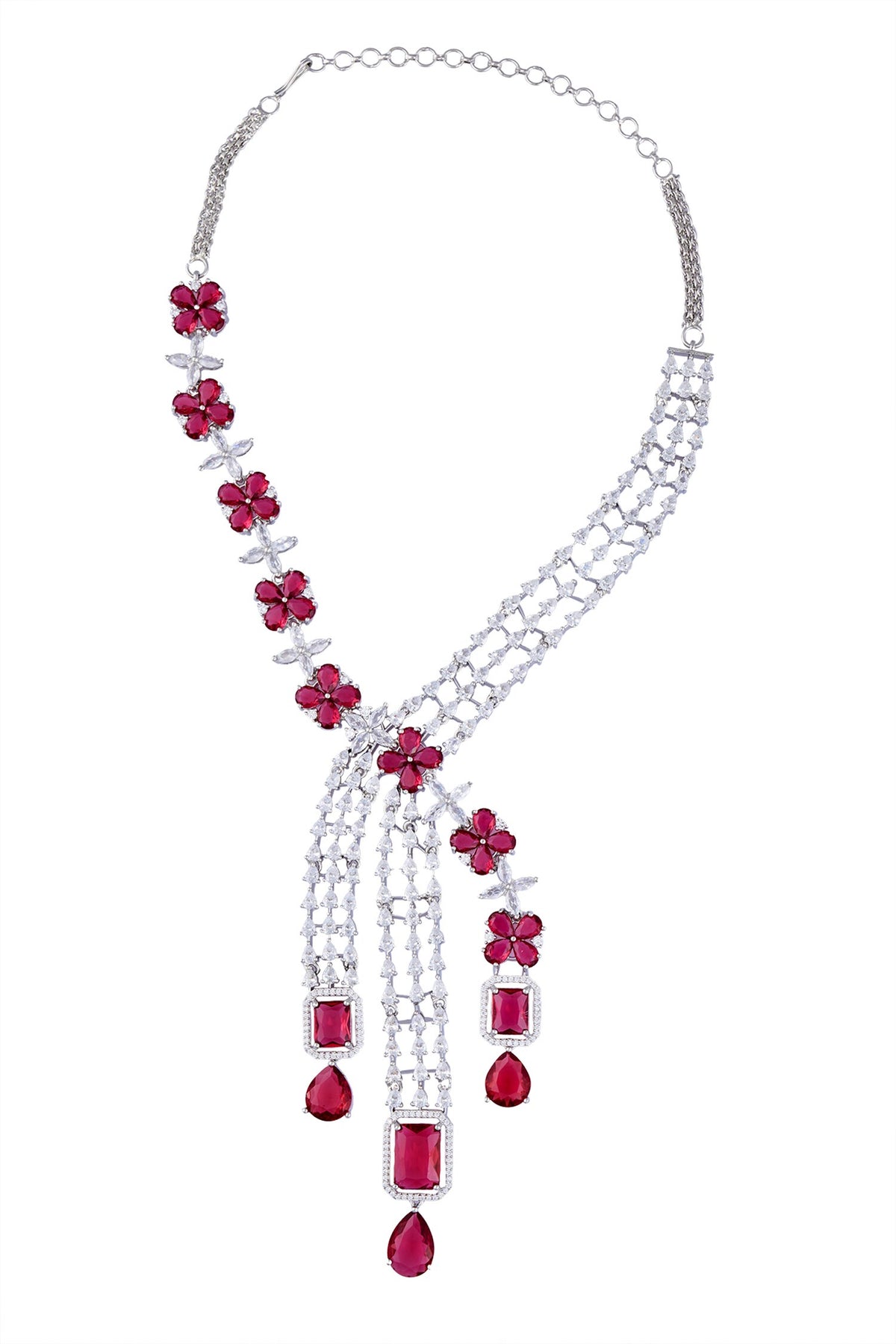 Floret Embellished Necklace Set 