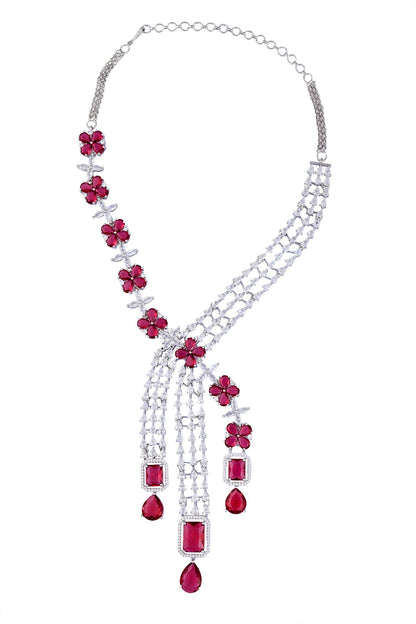 Floret Embellished Necklace Set 