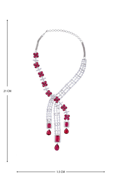 Floret Embellished Necklace Set 