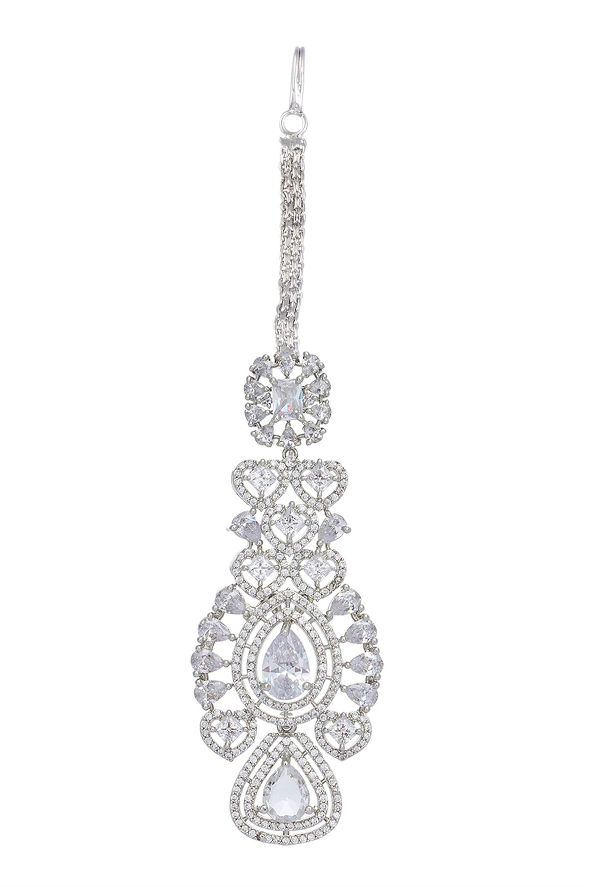 Zircon Cutwork Embellished Jewellery Set 